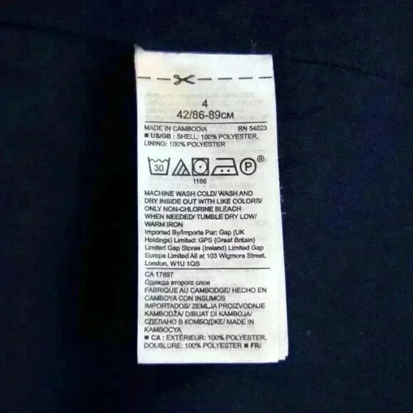 Banana Republic Blue Floral Sleeveless High Neck Fit & Flare Midi Dress Size 4 - Picture 7 of 8